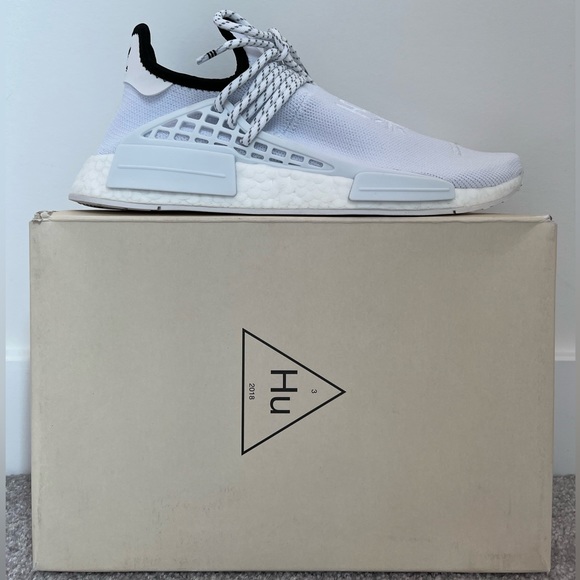 adidas gazelle silver green womens Adidas x Pharrell Williams Men's HU NMD Orange Low Top Sneakers main image 0